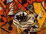 Juan Gris Wall Art - Pears and Grapes on a Table